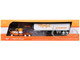 Kenworth W900A with 36 Sleeper and 40 Vintage Trailer with Reefer Monfort of Colorado Orange and White Fallen Flag #50 1/64 Diecast Model DCP/First Gear 69-1860
