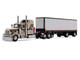 Kenworth W900L with 60 Aerodyne Sleeper and 40 Vintage Trailer Red s Favorites Jason Sanders Beige with Stripes 1/64 Diecast Model DCP/First Gear 69-2091