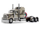 Kenworth W900L with 60 Aerodyne Sleeper and 40 Vintage Trailer Red s Favorites Jason Sanders Beige with Stripes 1/64 Diecast Model DCP/First Gear 69-2091