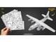 Model Kit Lockheed C 130 Hercules Transport Aircraft United States Air Force Moderate Difficulty Steel Model Metal Earth ME1047