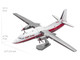 Model Kit Fairchild F 27 Commercial Aircraft Pacific Alaska White with Red Stripes Moderate Difficulty Steel Model Metal Earth ME1049