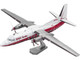 Model Kit Fairchild F 27 Commercial Aircraft Pacific Alaska White with Red Stripes Moderate Difficulty Steel Model Metal Earth ME1049