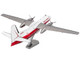 Model Kit Fairchild F 27 Commercial Aircraft Pacific Alaska White with Red Stripes Moderate Difficulty Steel Model Metal Earth ME1049