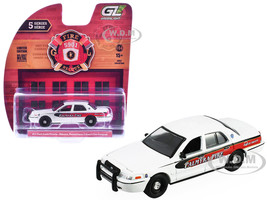 2011 Ford Crown Victoria Palmyra Pennsylvania Citizen s Fire Company White with Graphics Fire & Rescue Series #5 1/64 Diecast Model Car Greenlight 67070A