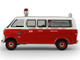 1969 Ford Econoline Ambulance Los Angeles Fire Department Red and White Fire & Rescue Series #5 1/64 Diecast Model Car Greenlight 67070B