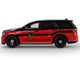 2019 Dodge Durango Lowell Arkansas Fire Department Red and Black with Black Stripes Fire & Rescue Series #5 1/64 Diecast Model Car Greenlight 67070C