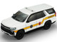 2024 Chevrolet Tahoe Montgomery County Maryland Fire & Rescue Bethesda Chevy Chase Rescue Squad White with Yellow Stripes Fire & Rescue Series #5 1/64 Diecast Model Car Greenlight 67070D