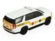 2024 Chevrolet Tahoe Montgomery County Maryland Fire & Rescue Bethesda Chevy Chase Rescue Squad White with Yellow Stripes Fire & Rescue Series #5 1/64 Diecast Model Car Greenlight 67070D