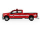 2018 Ford F 350 Pickup Truck Los Angeles Fire Department Red with White Stripes Fire & Rescue Series #5 1/64 Diecast Model Car Greenlight 67070F