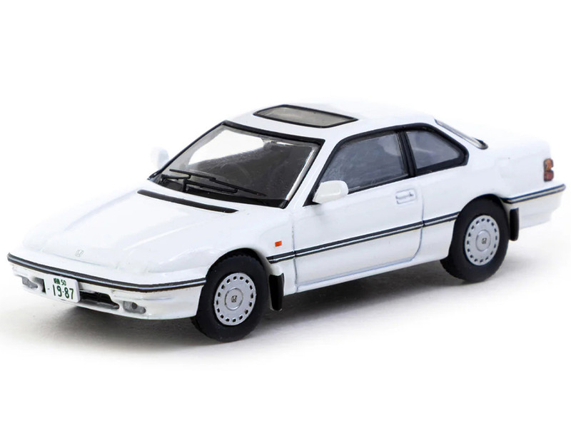 Honda Prelude BA4 RHD Right Hand Drive White J Collection Series 1/64 Diecast Model Tarmac Works JC64-TL009-WH