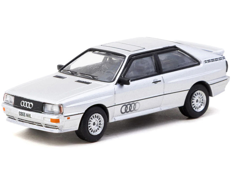 Audi Quattro Silver Metallic Collab64 Series 1/64 Diecast Model Car Schuco & Tarmac Works T64S-025-SL