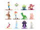 Set of 12 Diecast Figures Toy Story Movie Franchise Nano Metalfigs Series Diecast Models Jada 37362