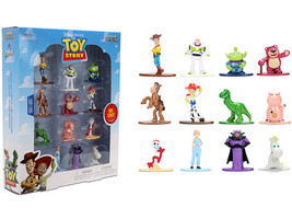 Set of 12 Diecast Figures Toy Story Movie Franchise Nano Metalfigs Series Diecast Models Jada 37362