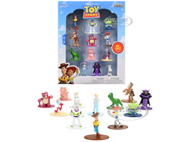 Set of 12 Diecast Figures Toy Story Movie Franchise Nano Metalfigs Series Diecast Models Jada 37362