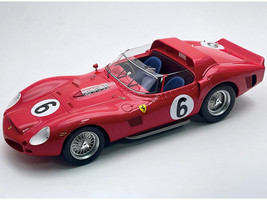 Ferrari 330 TRI LM #6 Olivier Gendebien Phil Hill Winner 24 Hours of Le Mans 1962 Mythos Series with Display Case Limited Edition to 129 pieces Worldwide 1/18 Model Car Tecnomodel TM18-232B