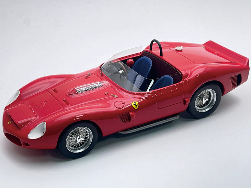 Ferrari 330 TRI LM No Roll Bar Lower Windshield Press Version 1962 Rosso Corsa Red Mythos Series with Display Case Limited Edition to 50 pieces Worldwide 1/18 Model Car Tecnomodel TM18-232F