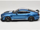 2022 Ford Mustang Shelby GT500 Blue Metallic with White Stripes 1/18 Diecast Model Car IXO Models 18RDC244-FO