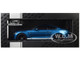 2022 Ford Mustang Shelby GT500 Blue Metallic with White Stripes 1/18 Diecast Model Car IXO Models 18RDC244-FO