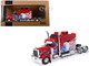 2002 Peterbilt 379 Custom Truck Tractor Red with Patriotic Graphics 1/64 Diecast Model IXO Models 64TR016A 2002 Peterbilt 379 Custom Truck Tractor Red with Patriotic Graphics 1/64 Diecast Model IXO Models 64TR016A