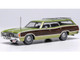 1972 Ford LTD Country Squire Wagon Green Metallic with Woodgrain Sides 1/43 Diecast Model IXO Models CLC608N22
