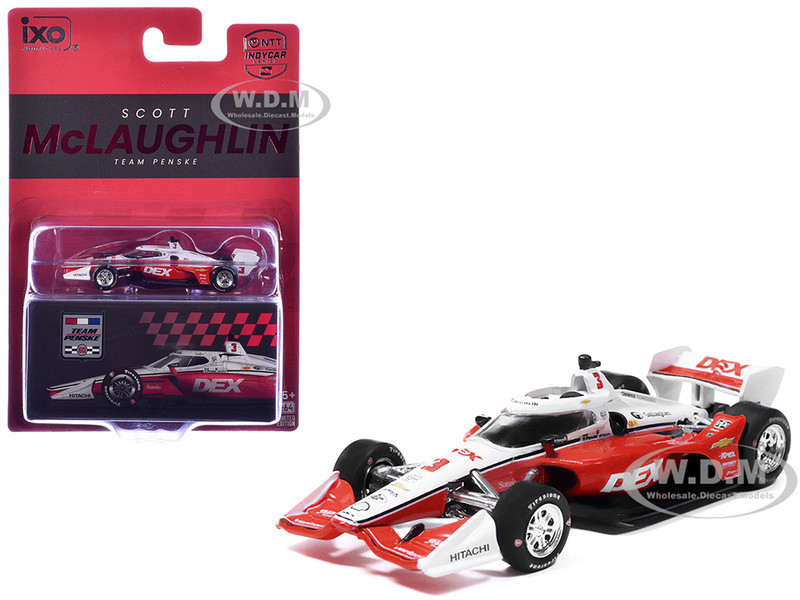 Dallara IndyCar #3 Scott McLaughlin DEX Team Penske Road Course Configuration NTT IndyCar Series 2026 1/64 Diecast Model Car IXO Models IND64036