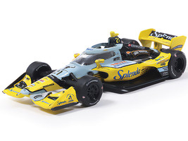 Dallara IndyCar #21 Christian Rasmussen Splenda Ed Carpenter Racing Road Course Configuration NTT IndyCar Series 2026 1/64 Diecast Model Car IXO Models IND64043