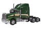 1998 Peterbilt 377 A E Truck Tractor Green Metallic with Beige Stripes 1/43 Diecast Model IXO Models TR23222 1998 Peterbilt 377 A E Truck Tractor Green Metallic with Beige Stripes 1/43 Diecast Model IXO Models TR23222