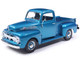 1952 Ford F1 Pickup Truck Blue Metallic 1/24 Diecast Model IXO Models U24RDC004