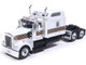 1995 Kenworth W900 Truck Tractor White with Black and Gold Stripes 1/64 Diecast Model IXO Models U64TR011