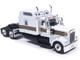 1995 Kenworth W900 Truck Tractor White with Black and Gold Stripes 1/64 Diecast Model IXO Models U64TR011
