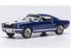 1965 Shelby GT350 Dark Blue Metallic with White Stripes 1/43 Diecast Model IXO Models CLC613N22