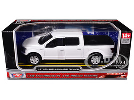 2019 Ford F 150 Lariat Crew Cab Pickup Truck Unmarked Plain White Custom Builder s Kit Law Enforcement and Public Service Series 1/27 Diecast Model Car Motormax 76981W-BB
