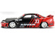 Nissan Skyline GT R R33 Kaido Works RHD Right Hand Drive #33 ADVAN Black and Red Designed by Jun Imai Kaido House Special 1/64 Diecast Model Car Mini GT KHMG191