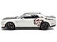 2020 Dodge Challenger SRT Hellcat Redeye Widebody White Knuckle with Matt Black Hood and Top 1/43 Diecast Model Car Solido S4310309