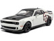 2020 Dodge Challenger SRT Hellcat Redeye Widebody White Knuckle with Matt Black Hood and Top 1/43 Diecast Model Car Solido S4310309