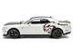 2020 Dodge Challenger SRT Hellcat Redeye Widebody White Knuckle with Matt Black Hood and Top 1/43 Diecast Model Car Solido S4310309