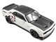 2020 Dodge Challenger SRT Hellcat Redeye Widebody White Knuckle with Matt Black Hood and Top 1/43 Diecast Model Car Solido S4310309