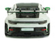 2023 Porsche 911 992 GT3 RS Tribute to Carrera RS Package White with Green Stripes and Black Hood and Top 1/43 Diecast Model Car Solido S4314801