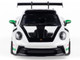 2023 Porsche 911 992 GT3 RS Tribute to Carrera RS Package White with Green Stripes and Black Hood and Top 1/43 Diecast Model Car Solido S4314801 2023 Porsche 911 992 GT3 RS Tribute to Carrera RS Package White with Green Stripes and Black Hood and Top 1/43 Diecast Model Car Solido S4314801