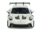 2023 Porsche 911 992 GT3 RS Ice Gray Metallic with Pyro Red Stripes 1/43 Diecast Model Car Solido S4314802