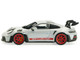 2023 Porsche 911 992 GT3 RS Ice Gray Metallic with Pyro Red Stripes 1/43 Diecast Model Car Solido S4314802 2023 Porsche 911 992 GT3 RS Ice Gray Metallic with Pyro Red Stripes 1/43 Diecast Model Car Solido S4314802