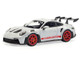2023 Porsche 911 992 GT3 RS Ice Gray Metallic with Pyro Red Stripes 1/43 Diecast Model Car Solido S4314802 2023 Porsche 911 992 GT3 RS Ice Gray Metallic with Pyro Red Stripes 1/43 Diecast Model Car Solido S4314802