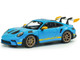 2023 Porsche 911 992 GT3 RS Tribute to 24 Hours of Daytona 2003 Riviera Blue with Yellow Stripes 1/43 Diecast Model Car Solido S4314803
