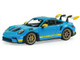 2023 Porsche 911 992 GT3 RS Tribute to 24 Hours of Daytona 2003 Riviera Blue with Yellow Stripes 1/43 Diecast Model Car Solido S4314803 2023 Porsche 911 992 GT3 RS Tribute to 24 Hours of Daytona 2003 Riviera Blue with Yellow Stripes 1/43 Diecast Model Car Solido S4314803