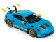 2023 Porsche 911 992 GT3 RS Tribute to 24 Hours of Daytona 2003 Riviera Blue with Yellow Stripes 1/43 Diecast Model Car Solido S4314803 2023 Porsche 911 992 GT3 RS Tribute to 24 Hours of Daytona 2003 Riviera Blue with Yellow Stripes 1/43 Diecast Model Car Solido S4314803