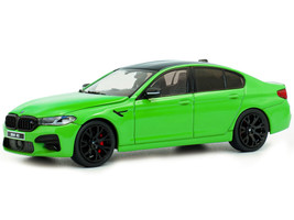 2022 BMW M5 Competition Signal Green with Black Top 1/43 Diecast Model Car Solido S4312705