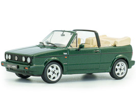 1992 Volkswagen Golf Cabrio Classic Line Classic Green Metallic 1/43 Diecast Model Car Solido S4315803