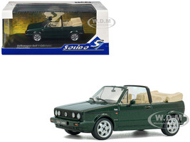 1992 Volkswagen Golf Cabrio Classic Line Classic Green Metallic 1/43 Diecast Model Car Solido S4315803