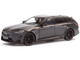 2024 BMW M5 Touring Frozen Deep Gray Metallic with Black Top 1/43 Diecast Model Car Solido S4317502