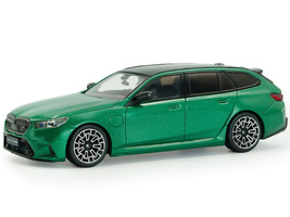 2024 BMW M5 Touring Isle Of Man Green Metallic with Black Top 1/43 Diecast Model Car Solido S4317503